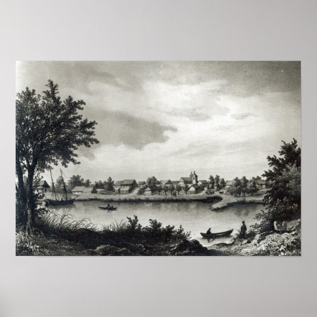 Poster Valdivia, de 'L'histoire du Chili' gravée (Devant)