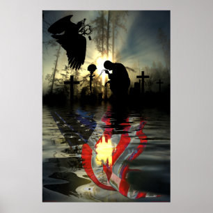Poster Vale commémorative vétéran des larmes Souvenir
