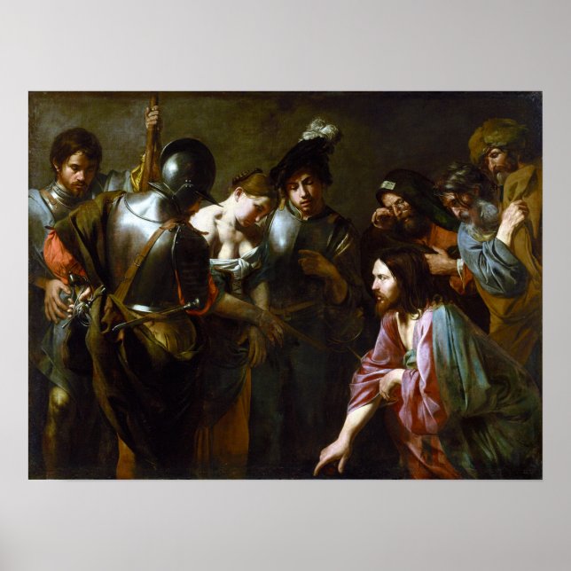 Poster Valentin de Boulogne Christ et Adultes (Devant)
