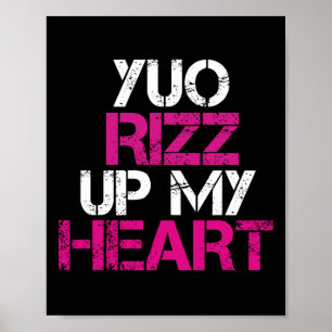 Poster Valentine drôle couple Rizzler Rizz tenue de tous
