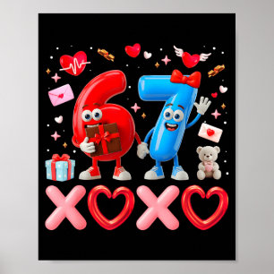 Poster Valentine Six Seven 67 Xoxo Ballon Génération Alph