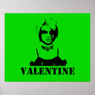 Poster Valentine (Stenciled)
