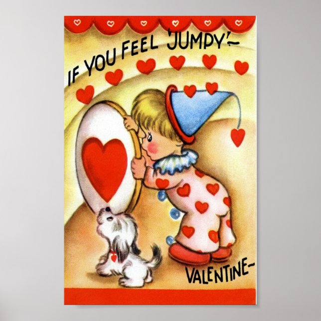 Poster Valentine vintage (Devant)
