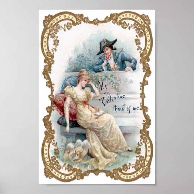 Poster Valentine vintage (Devant)