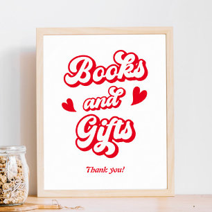 Poster Valentines Baby showers Livres et cadeaux