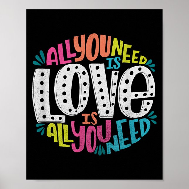 Poster Valentine's Day Product - All You Need Is Love  (Devant)