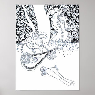 POSTER VALENTINE'S DAY ROMANCE,ROMANTIC LOVERS IN NATURE