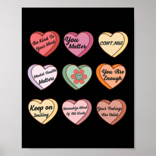 Poster Valentines de santé mentale Problème de santé ment