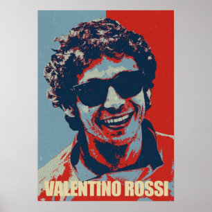 Poster valentino rossi, légende moto gp, le docteur 4