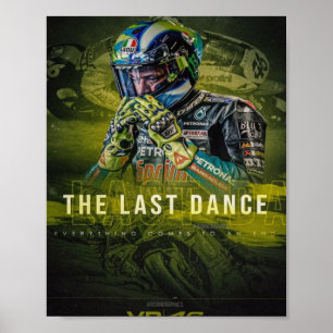 Poster valentino rossi, légende moto gp, le docteur 46,