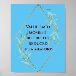 Poster Valeur à chaque instant