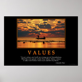 Poster Valeurs