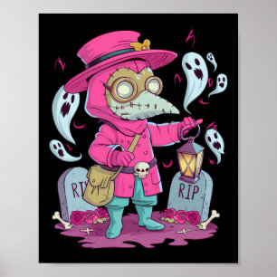 Poster Valgory Vintage Peste gothique Docteur Graves Hall