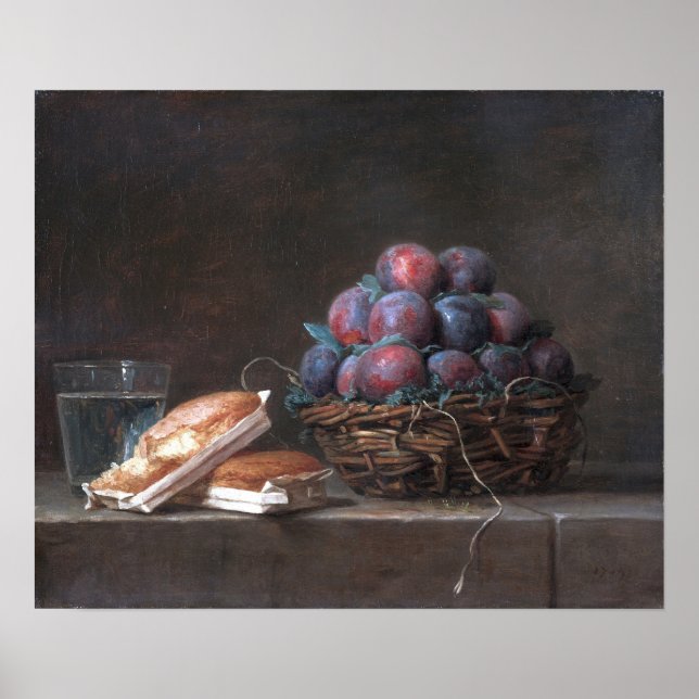 Poster Vallayer-Coster - Panier de prunes (Devant)