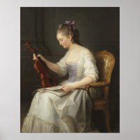 Vallayer-Coster - Portrait D'Un Violoniste