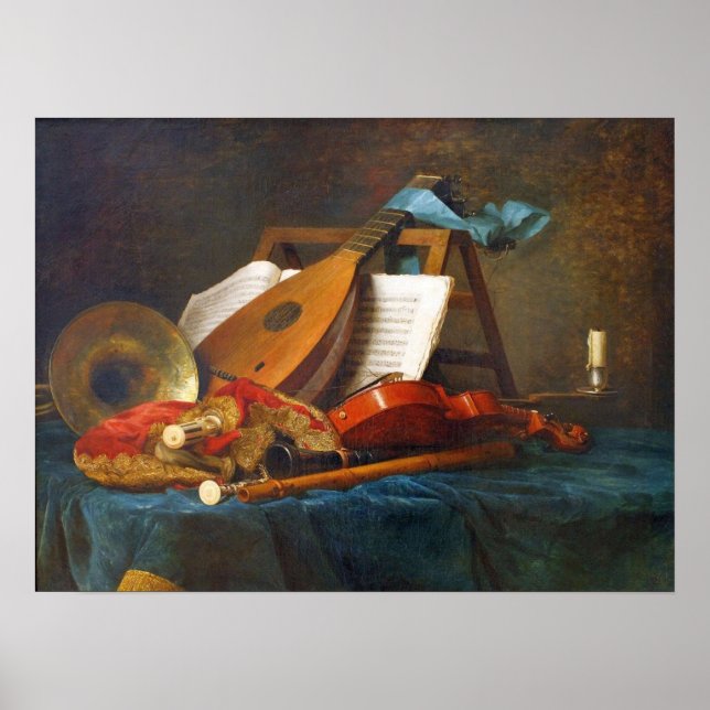 Poster Vallayer-Coster - The Attributes Of Music 1770 (Devant)