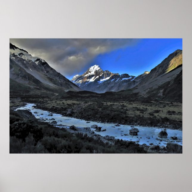 Poster Vallée à Aoraki (Devant)