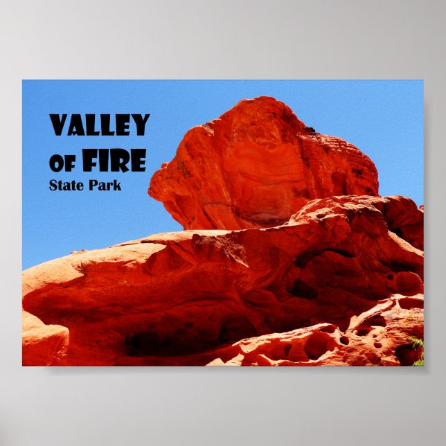 Poster Vallée de feu Parc d'état Nevada Amérique USA (Devant)