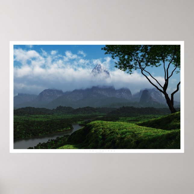 Poster Vallée de la rivière (Devant)