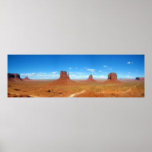 Poster Vallée de monument entre l'Arizona et l'Utah