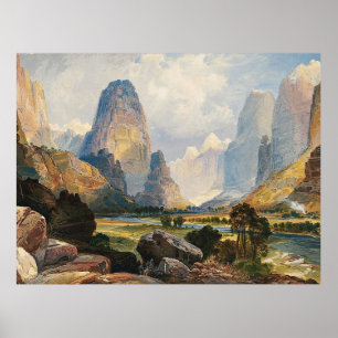 Poster Vallée des Eaux Babillardes Sud de l'Utah,