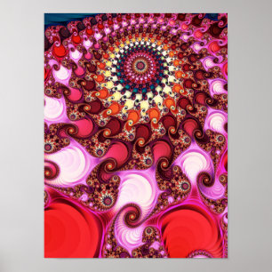 Poster Vallée du hippocampe de Mandelbrot - Zoom fractal