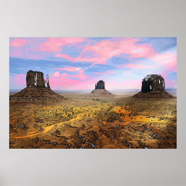 Poster Vallée du Monument (Devant)