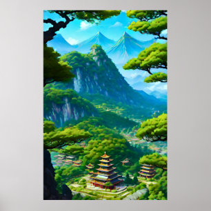 Poster Vallée du palais chinois