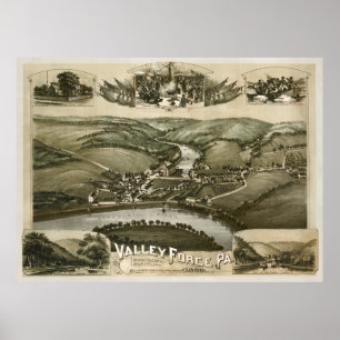 Poster Valley Forge Pa. 1890