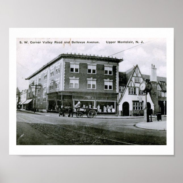 Poster Valley Rd., Montclair, New Jersey Vintage (Devant)