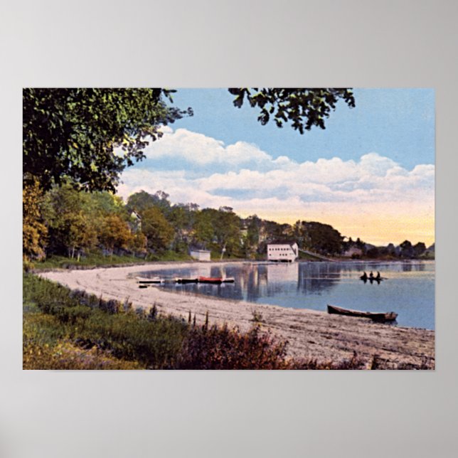 Poster Valparaiso Indiana Flint Lake 1915 (Devant)