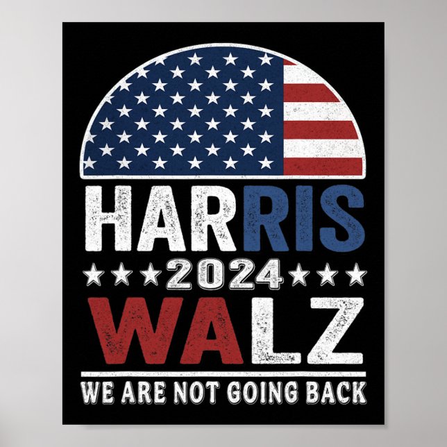 Poster Valse 2024 élection de chemise Kamala Haris Tim Wa (Devant)