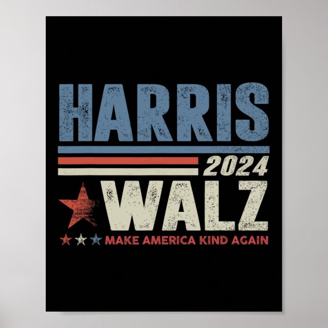 Poster Valse 2024 Election Kamala Harris Tim Waltz 2024 1 (Devant)