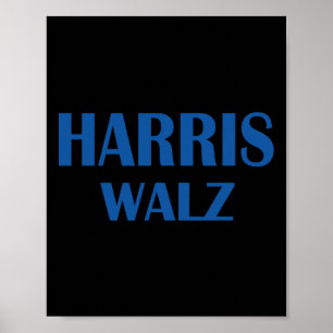 Poster Valse 2024 Élection Kamala Harris Tim Waltz 2024 2
