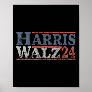 Poster Valse 2024 Élection Kamala Harris Tim Waltz 2024 4