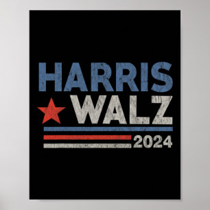 Poster Valse Élection 2024 Kamala Harris Tim Waltz