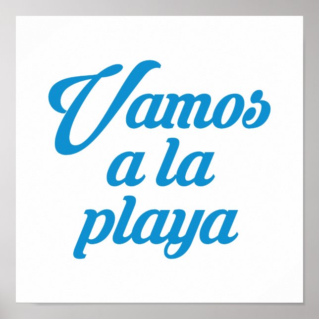 POSTER VAMOS A LA PLAYA (Devant)