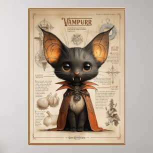 Poster Vampurr : Créature de Vampire Félin