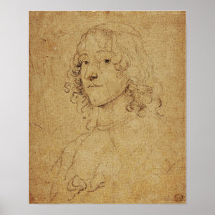 Poster Van Dyck - Étude Portrait