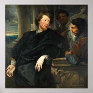 Poster Van Dyck - George Gage Avec Deux Hommes