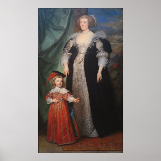 Poster Van Dyck - Marie Claire De Croy Dutchess D'Havre . (Devant)