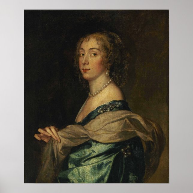 Poster Van Dyck - Penelope Lady Bayning Later Lady Herbe. (Devant)