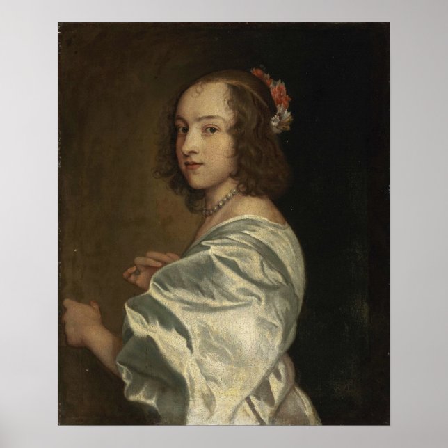 Poster Van Dyck - Portrait Cercle De Margaret Lemon (Devant)