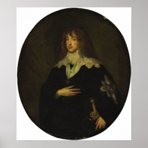 Poster Van Dyck - Portrait De Charles Louis Elector Pala.