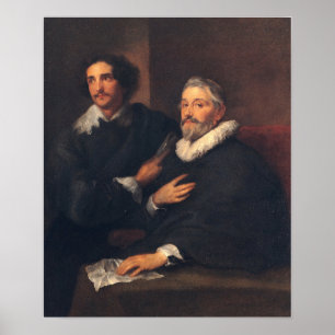 Poster Van Dyck - Portrait de graveurs Pieter De Jo…