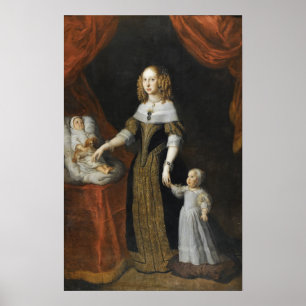 Poster Van Dyck - Portrait De Louise De La Valliere