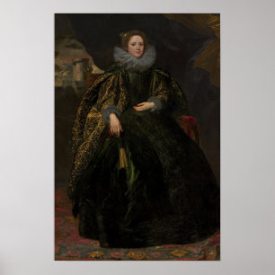 Poster Van Dyck - Portrait De Marchesa Balbi