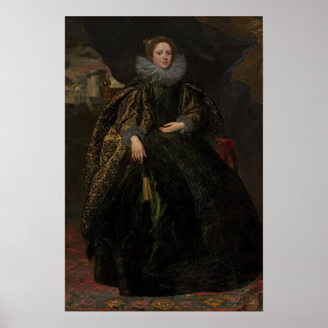 Poster Van Dyck - Portrait De Marchesa Balbi (Devant)