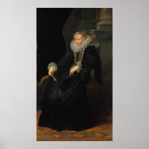 Poster Van Dyck - Portrait D'Une Femme Généroise