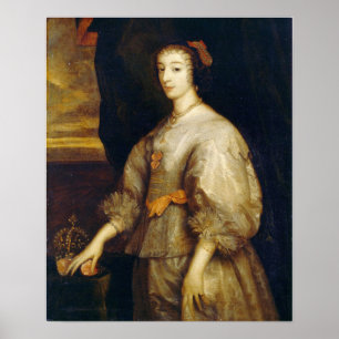 Poster Van Dyck - Reine Henrietta Maria